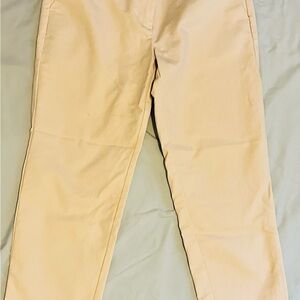 Ann Taylor Loft Cropped Tan Pants
